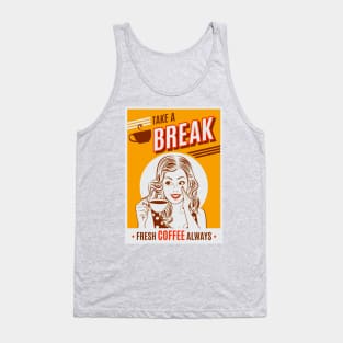 Retro Coffee Ad Tank Top